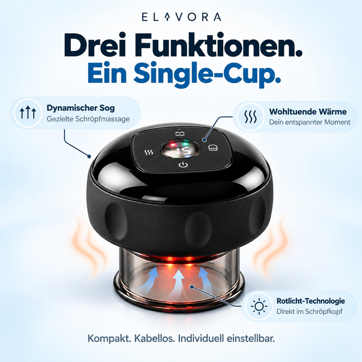 Single-Cup – Elektrisches Schröpfmassagegerät
